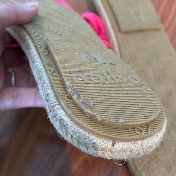 NEW Nalho pink espadrille sandals wrap sandals size 7 - Picture 6 of 8